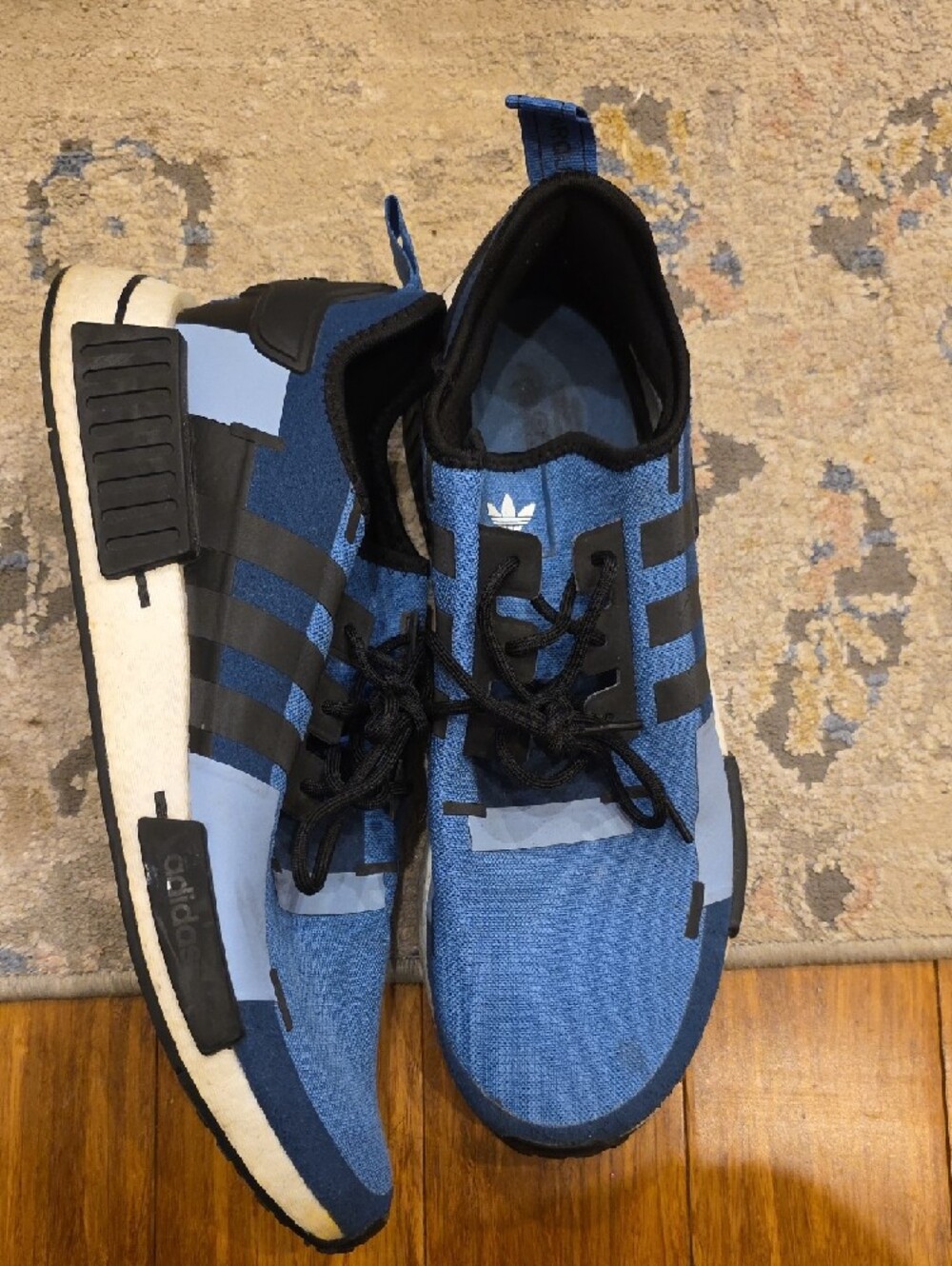 adidas Blue and Black NMD V2 Athletic Sneakers - Picture 3 of 13